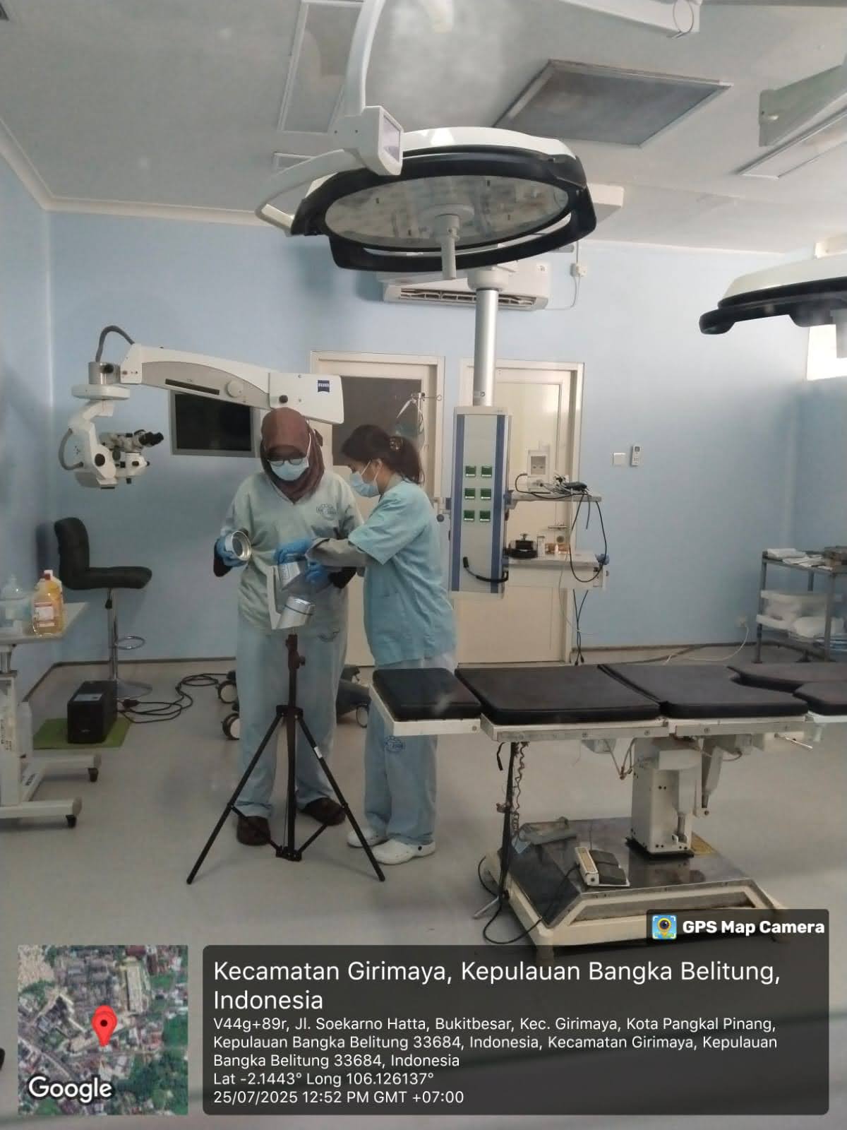 Pengambilan Sampel Angka Kuman Udara di RSUD Depati Hamzah Kota Pangkal Pinang